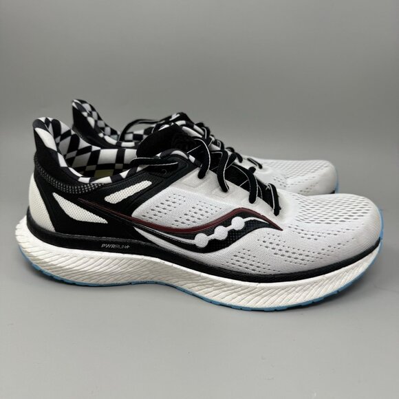 Saucony  Hurricane 23 Mens Running Shoes White Black (S20615-40) Size 10.5 main image 7